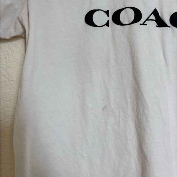 Coach Essential T Shirt In Organic Cotton white  C8786 XS Baby Tee - Picture 2 of 6